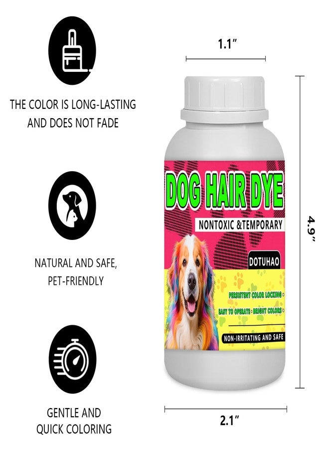 DOTUHAO Dog Hair Dye, Purple Color Pet Hair Dye, 8.45 Fl Oz (250 ml) Pet Safe Dyes, Easy to Use Pets Hairs Dyes for Pets Grooming (Purple, 8.5fl oz) - Image 5